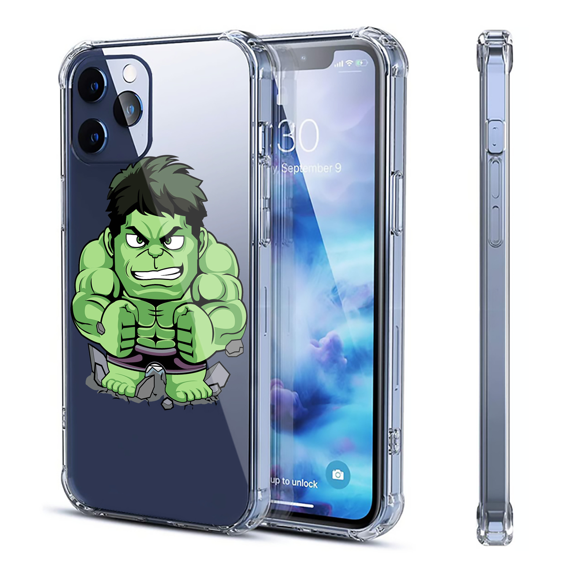 （画像用） アベンジャーズ The Avengers 【iPhone 12シリーズ対応】透明スマホケース（クリアソフトケース）